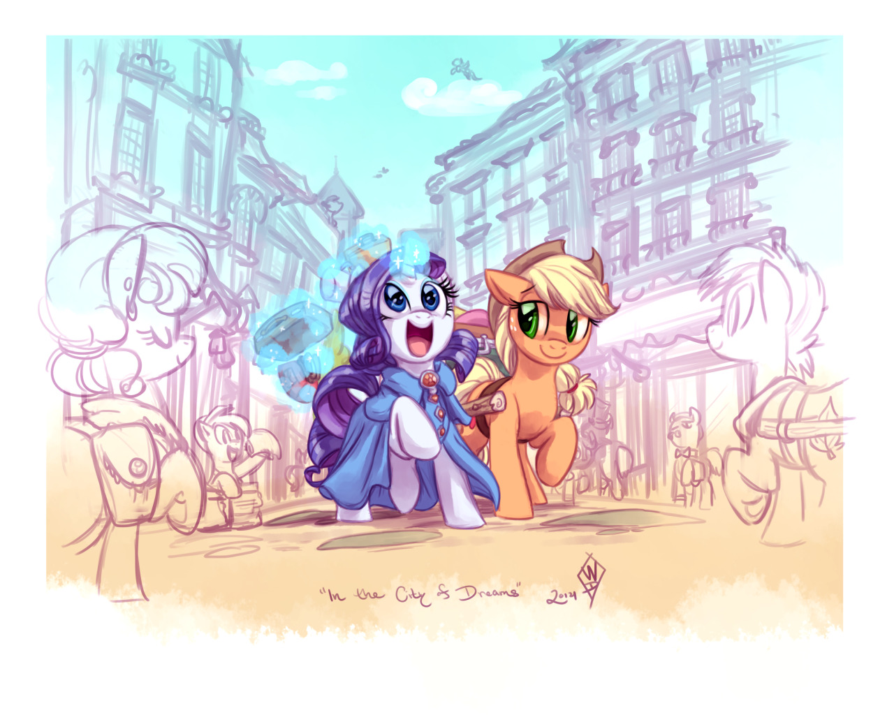 rarijackdaily:  Unfinished concept art of Ponydora Prancypants’ fanfiction “The