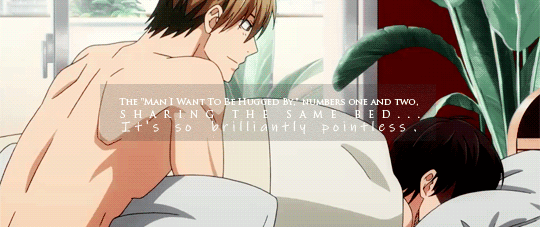 kurozero:  - It’s okay! Takato, you’re my number one “man I want to hug”!- If you think that was cute, I’ll put a deadly curse on you. I’ll be back in first place next year. Just you wait.- Then I’ll aim to be your number one “man I want