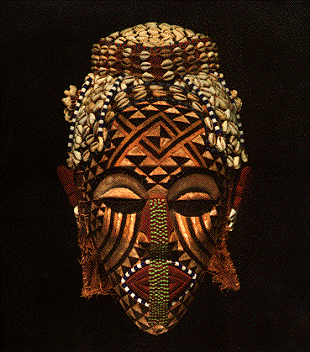 jeannepompadour:Ngaady a Mwaash masks made by the Kuba people from DR Congo; Central Africa