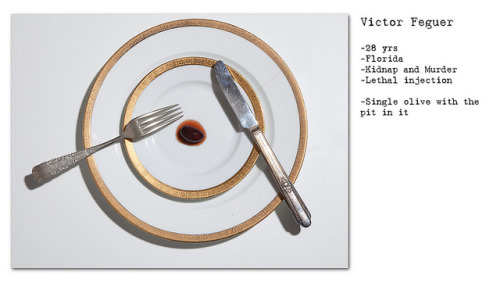 razorshapes:  Henry Hargreaves - No Seconds (2012) - photos documenting the last meals that were served to inmates on death row 