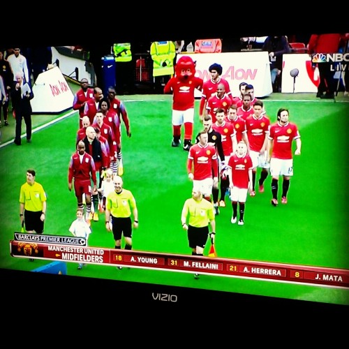 Watching my team Manchester United⚽