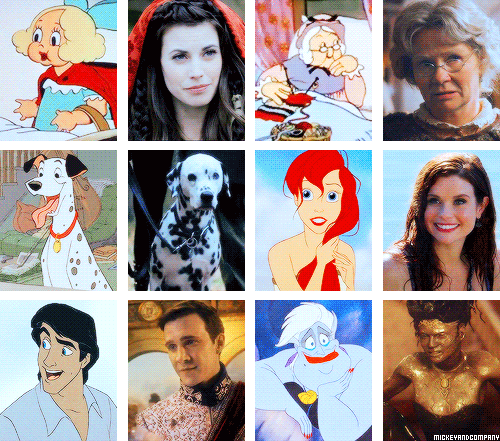 mickeyandcompany:  Once Upon a Time characters and their Disney counterparts 