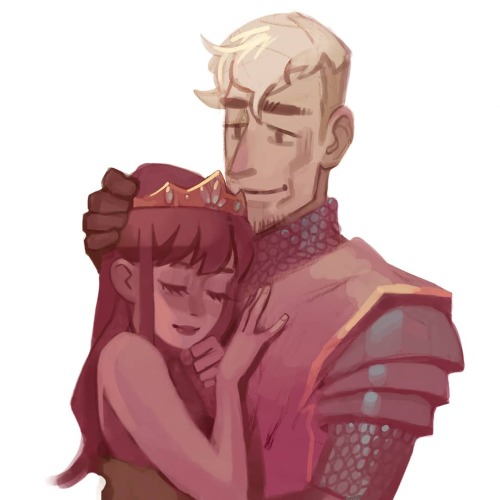 I finished my Princess &amp; Knight oc fanart. They belong to my friend @grapiest