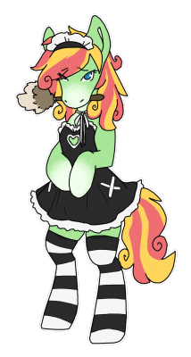 sinclair2013:  Kekekekeke, maid horse…  Cute c: