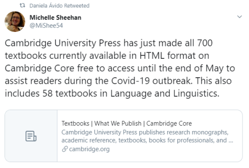 tlatollotl:Link to textbooks - https://www.cambridge.org/core/what-we-publish/textbooksOriginal twee