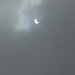 Today in Wiesbaden Germany solar  eclipse,