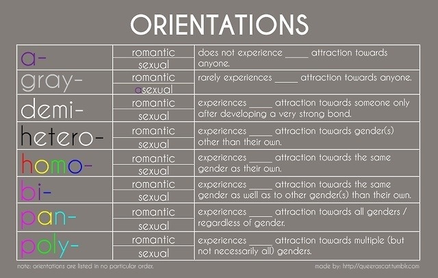 steveheavy:  aro-ace-wonderwoman:  I swear a lot of people would be less confused about their sexual orientation if they knew that romantic orientations were also a thing.  I’m just going to add this here. 