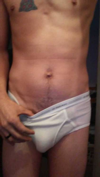 wetbriefs89:Soaked my tighty whities for the second time since waking up in the last hour or so.