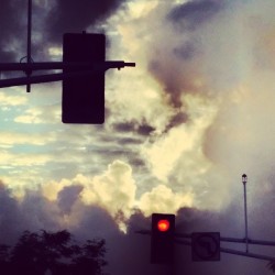 Face off #clouds #filter #lights #street