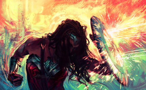 Face the fire.My latest painting, pretty proud of this one! It’s an officially licensed Wonder Woman