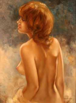 artbeautypaintings:  Nude - Leo Jansen