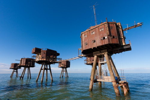 congenitaldisease: The Maunsell Sea Forts were built during the Second World War to defend against a