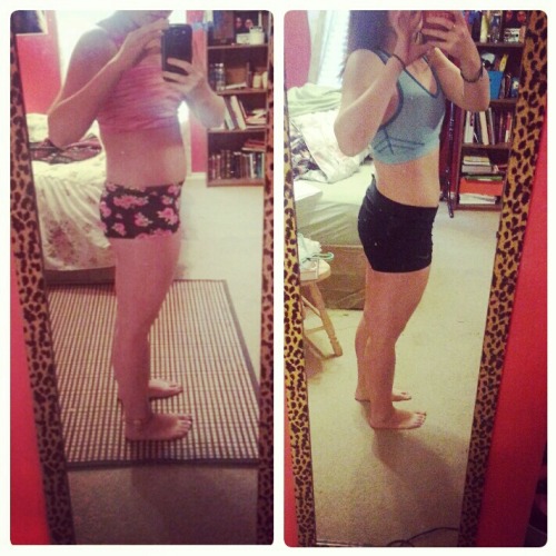 before-and-after-pictures: 5’1Start of weight loss was in July at 136 Lbs, 6 months later it&r