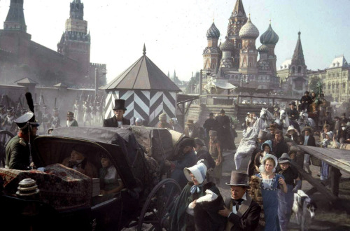 In Sergei Bondarchuk’s epic “War and Peace” (1967) thousands of people dressed in historical costume