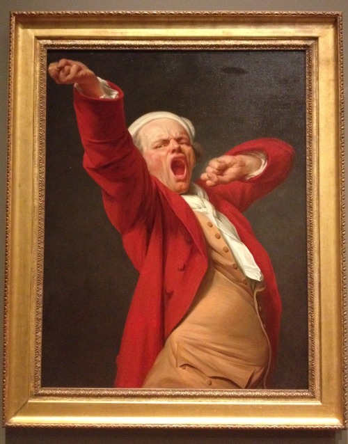 Joseph Ducreux, Self-Portrait, Yawning, 1783 @GettyMuseum @thegettyGood morning! Joseph Ducreux expe