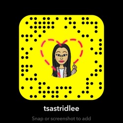 tsastridlee:  Follow me on Snapchat !!!! 