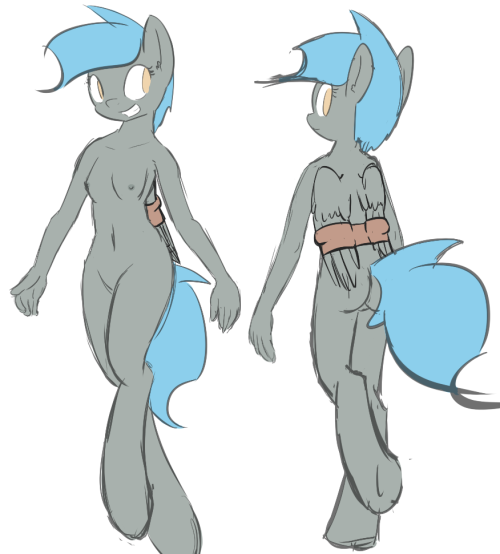 Super rough doodle. I’ve been ignoring Jade’s wing binders in her anthro form recently, mainly because it doesn’t translate well onto a humanoid body without looking like  a tube-top. This is a design of how they’d look in anthro