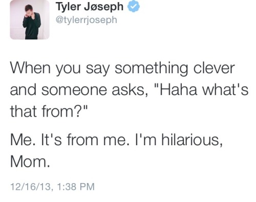 introspetcivebeat:tyler’s tweets are the best 