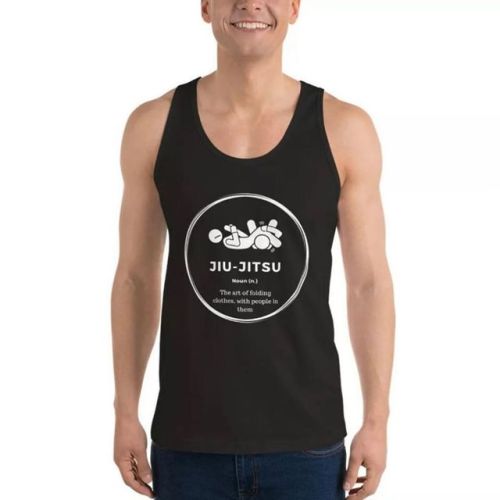 “Jiu-Jitsu: The art of folding clothes with people in them” Tank top for $19.95! https://ebay.to/2Hv