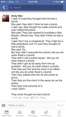 africanfashion:  “They never thought he had a bomb.” #iStandWithAhmed #StayWoke #BLACKLIVESMATTER.