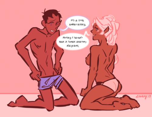 lohkaydraws:I love Blue and Pink, I’m calling this ship CottonCandy.