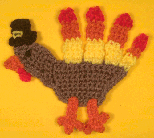 Stop motion crochet turkey