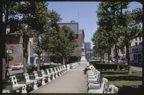 Piatt Park, located on Garfield Place between Vine St. and Elm St. in downtown Cincinnati, is one of