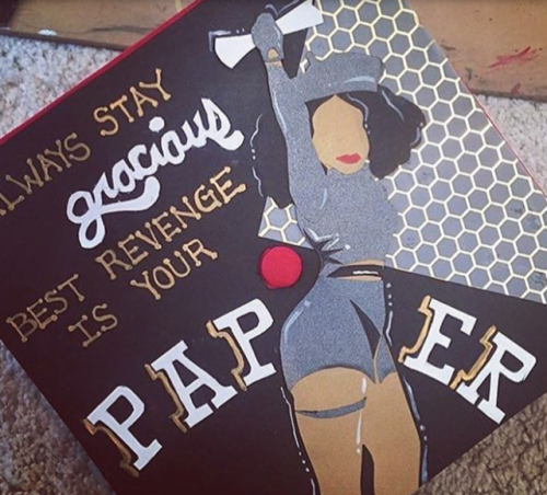 jetsxdopestnerd:candiikismet:the-movemnt:From Rihanna memes to Maxine Waters quotes, graduation caps