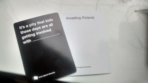 cynics-and-romantics:Cards Against Humanity feat. Feuilly