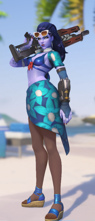 hosemannip:The summer games are here! Widowmaker has gotten a new sexy skin! So sexy that i added mo