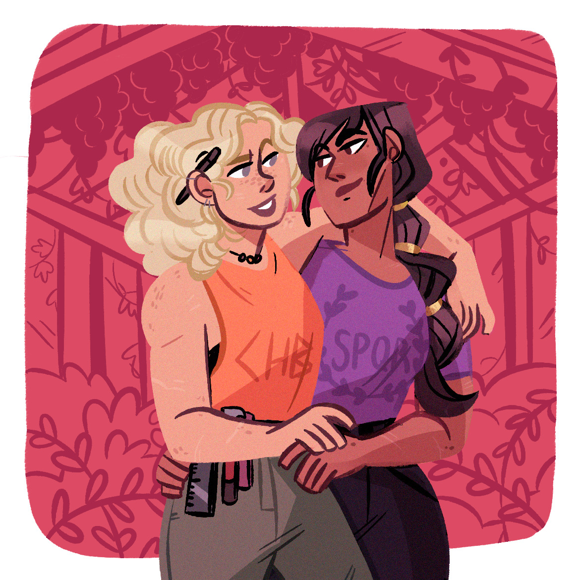 marianamatista:A walk along the grape garden with the girlfriend   (ღ˘⌣˘ღ)