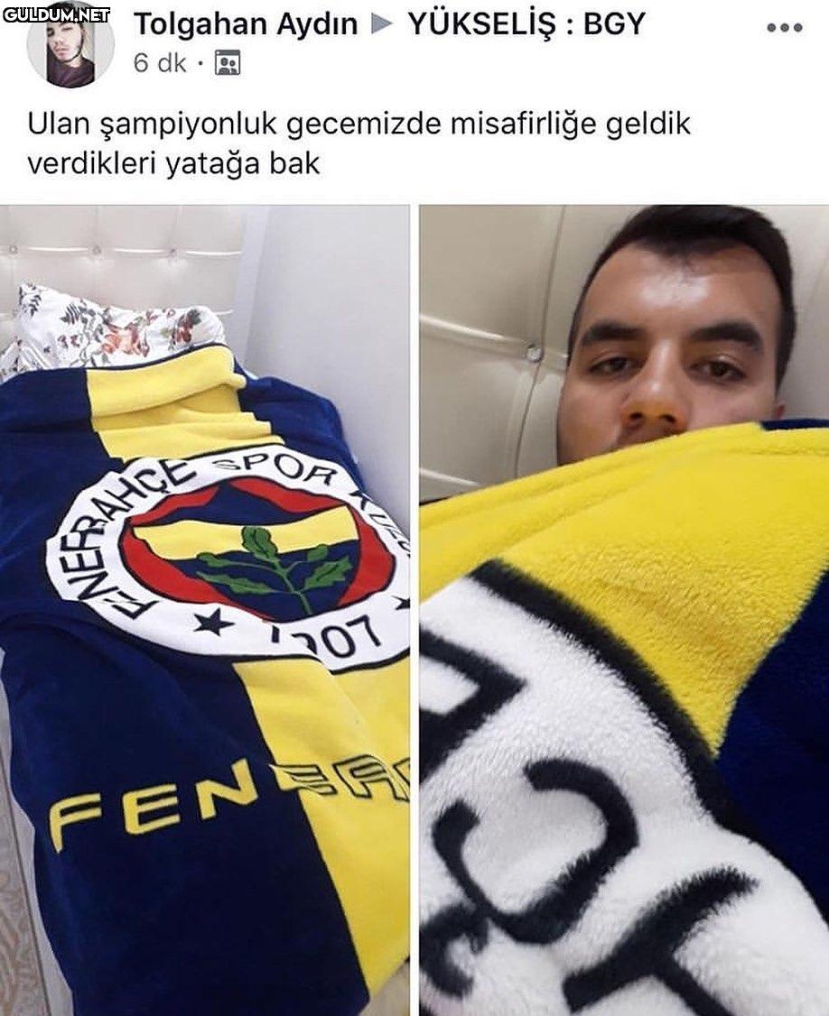 Ulan şampiyonluk gecemizde...