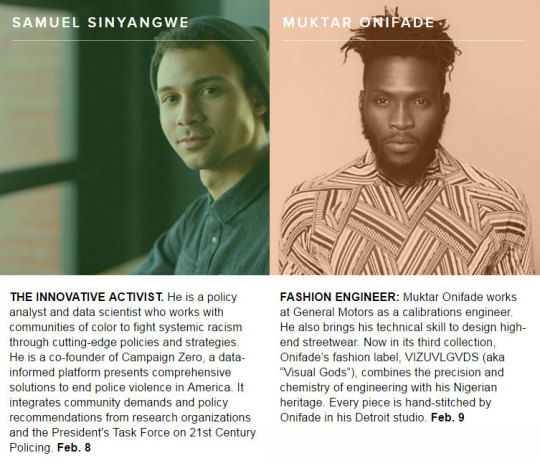 NBCBLK chose 28 Black innovators, vanguards, trendsetters, and pioneers under 28 years old.