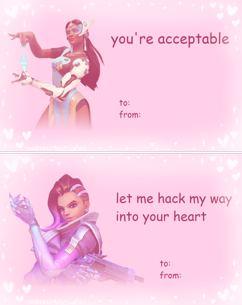 ask-ihop-hanzo:ask-subway-mei:ubercharge:overwatch valentine’s day cards. getting them done early be