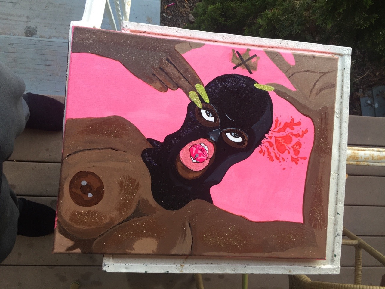fatdaddyromance:  Finally finished my canvas pieces check me out please like a share