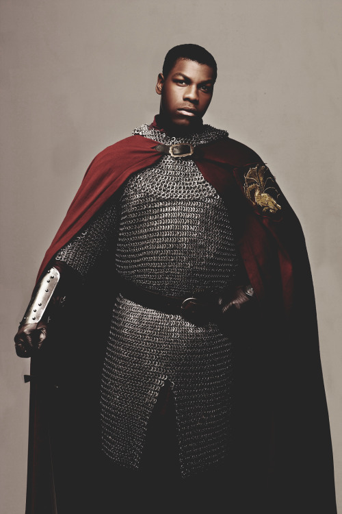 theforsakenshipper:Finn (John Boyega) as one of the legendary Knights of the Round Table.