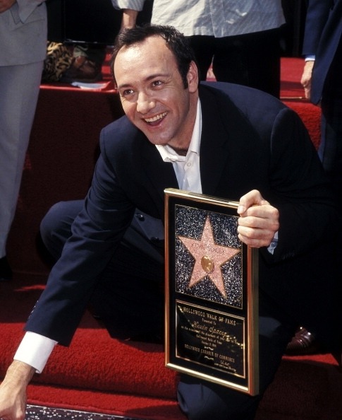 st4nl3yb4ldwin:remember how happy kevin spacey was when he received his star (✿◠‿◠)