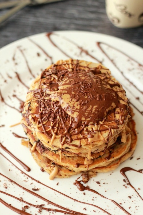 Vegan Peanut Caramel &amp; Chocolate Pancakes (GF)Chocolate Chip Cookie Pancakes (GF)Chocolate C