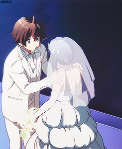  Togashi Yuuta and Takanashi Rikka at their wedding (◕‿◕✿) 