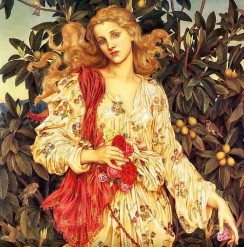 forevernoon:Evelyn de Morgan (1855-1919) Flora 1894 Detailvia Ольга КомоваUn po’ di bellezzaPrima di