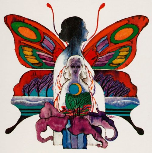 Artwork for an album cover, illustration by Bob Pepper, 1971.