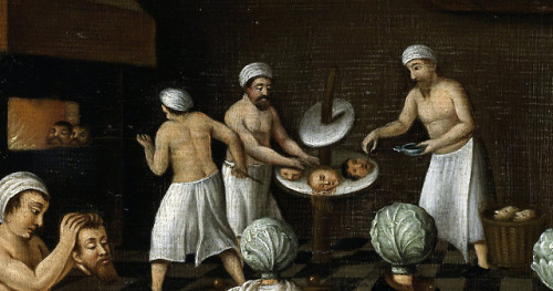 Cornelis van Dalem &amp; Jan van Wechelen - The Legend of the Baker of Eeklo (c. 1550).According to 