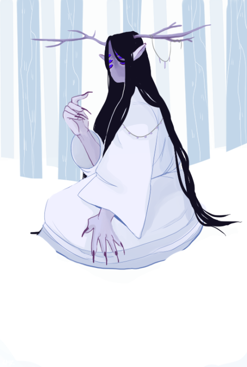 drawnjawns: spooky forest witch Character Design