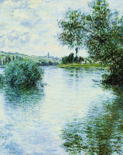 Marieantoinete:  La Seine À Vétheuil, 1879, Claude Monet. 