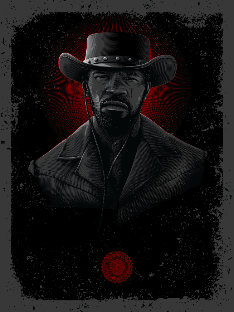 xombiedirge:  Tarantino Tintypes by Tracie Ching / Twitter 18” X 24” S/N