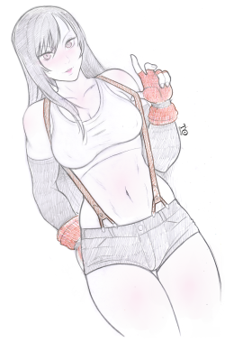 Tabletorgy-Art:  I’m Not Saying Tifa Should Wear Hotpants Instead Of A Miniskirt