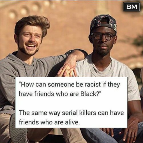 @Regrann from @blackmattersus - Just because you categorize a person of color as you &ldquo;friend