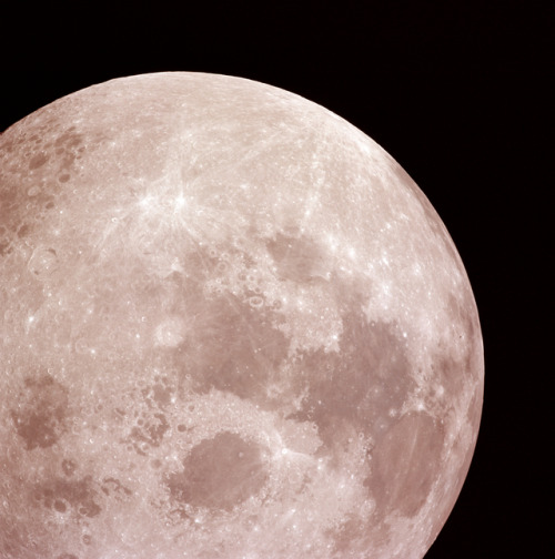 humanoidhistory: The Moon photographed during the Apollo 14 mission, February 1971.