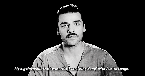 fuckyeahjessicalange:  Oscar Isaac Has a Crush on Jessica Lange 
