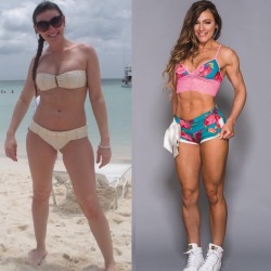 Before and after lift weights
